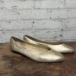 Soft Collection - Gold Metallic Flats - Size 6